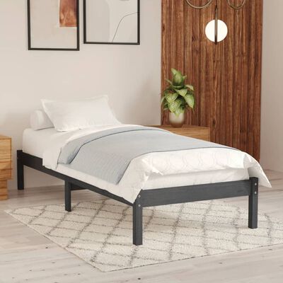Baranda de cama de madera 140 cm largo