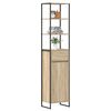 vidaXL Gabinete de Ba&ntilde;o Sonoma 40 x 30 x 180 cm Madera contrachapada