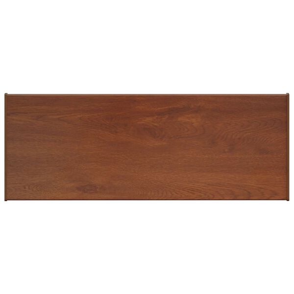 vidaXL Umbral de Ventana Madera Marr&oacute;n 60 x 35 x 4,5 cm PVC