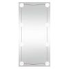 vidaXL Espejo de pared con luces LED vidrio rectangular 30x60 cm