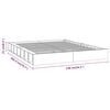 vidaXL Estructura de cama madera maciza blanco 120x200 cm