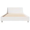 vidaXL Estructura de cama sin colch&oacute;n madera maciza blanca 90x190 cm