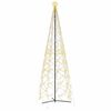 vidaXL &Aacute;rbol de Navidad c&oacute;nico blanco c&aacute;lido, 1400 LED, 160 x 500 cm