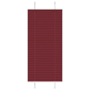 vidaXL Estor Plisado rojo burdeos 55x100 cm Tela Ancho 54,4 cm