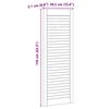 vidaXL Puerta de Armario 2 pcs Natural 140.5 x 2.1 x 49.5 cm