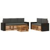 vidaXL Conjunto de sof&aacute;s de exterior 6 uds. Natural y Antracita