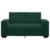 vidaXL Sof&aacute; de 2 plazas de terciopelo verde oscuro 160x78x84 cm