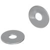 vidaXL Arandelas 2 pcs Plateado 18 x 18 x 1,2 mm Hierro