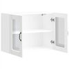 vidaXL Armario pared cocina puerta de cristal Lucca blanca