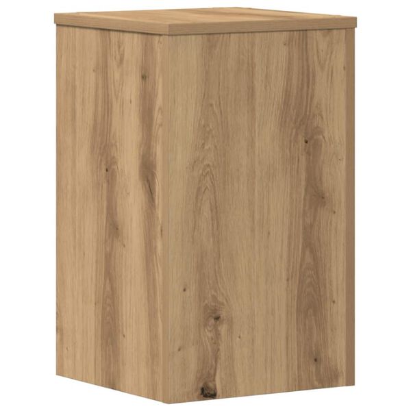 vidaXL Soportes de plantas 2 uds madera roble artisian 30x30x50 cm