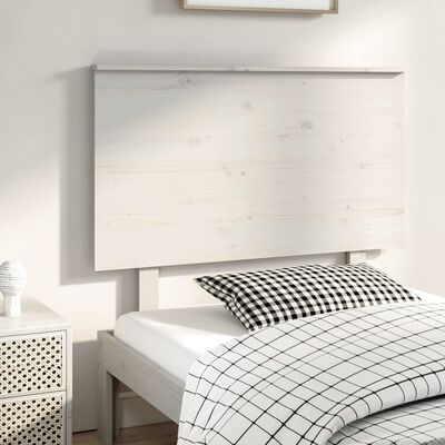 vidaXL Cabecero de cama madera maciza de pino blanco 94x6x82,5 cm