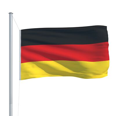 vidaXL Bandera de Alemania y mástil de aluminio 6,2 m