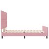 vidaXL Cama tipo Box Spring con cabecera Rosa 160 x 200 cm Terciopelo