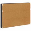 vidaXL Estante de revistas 2 pcs Roble Negro 100 x 12 x 70 cm