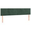 vidaXL Cama box spring con colch&oacute;n terciopelo verde oscuro 180x200 cm