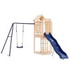 vidaXL Parque infantil de exterior madera maciza de pino