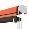 vidaXL Toldo retr&aacute;ctil naranja y marr&oacute;n 250x150 cm