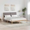 vidaXL Estructura de cama Marr&oacute;n 160 x 200 cm Madera de pino macizo