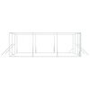 vidaXL Perrera de exterior acero galvanizado plateado 6x6x2 m