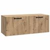 vidaXL Mueble para TV de pared 78,5 x 31 x 30 cm Roble artisan