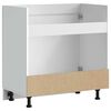 vidaXL Mueble bajo fregadero Lucca blanca de alto brillo