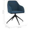 vidaXL Sillas de comedor 4 unidades terciopelo azul