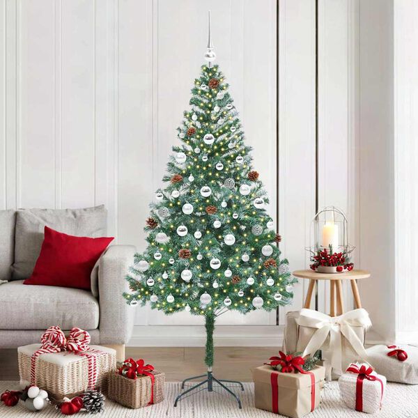 vidaXL &Aacute;rbol de Navidad artificial Verde 180 cm PVC y acero