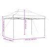vidaXL Tienda de fiesta plegable Pop-Up beige 410x279x315 cm