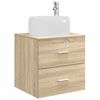 vidaXL Vanidad con Lavabo de Pared Roble Sonoma 49,5 x 44,5 x 66 cm