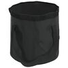 vidaXL Cubos plegables 2 unidades PVC negro 20 L