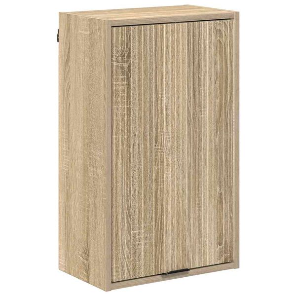 vidaXL Gabinete de Ba&ntilde;o con puerta Roble Sonoma 39 x 23,5 x 65 cm