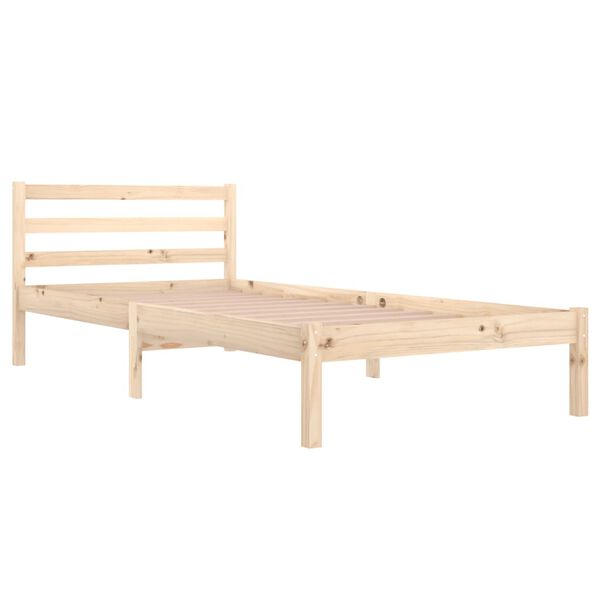 vidaXL Estructura de cama sin colch&oacute;n madera maciza de pino 90x200 cm