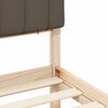 vidaXL Estructura de Cama con Cabecera Tapizada Taup&eacute; 100 x 200 cm