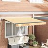 vidaXL Toldo Retr&aacute;ctil Manual Amarillo 250 x 200 cm tela