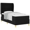 vidaXL Cama tipo Box Spring con cabecera Negro 200 x 100 cm tela