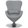 vidaXL Sill&oacute;n huevo Gris Claro 63 x 73 x 90 cm tela