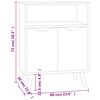vidaXL Aparador de madera de ingeniería blanco 60x30x72 cm