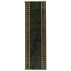 vidaXL Alfombra Runner FLORNES Tejido Verde PP 7 mm