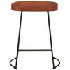 vidaXL Taburetes de bar Gavin 2 uds madera mango maciza 45x38x53 cm
