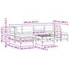 vidaXL Conjunto de Sof&aacute;s de Jard&iacute;n 7 pcs Marr&oacute;n Cera Pino macizo