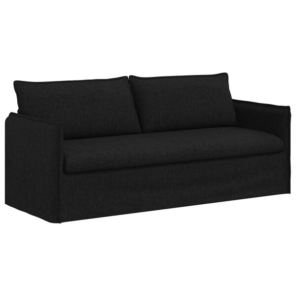 vidaXL Sof&aacute; Negro Dimensiones generales: 196 x 82 x 85 cm (An x P x A)