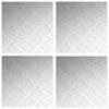 vidaXL Pelda&ntilde;o Cuadrado 4 pcs Plateado 50 x 50 cm Aluminio