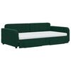 vidaXL Sofá cama nido con cajones terciopelo verde oscuro 100x200 cm