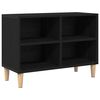 vidaXL Gabinete de TV 69,5 x 30 x 50 cm Roble Negro