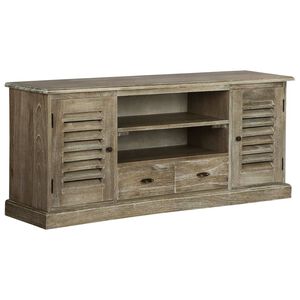 vidaXL Mueble para TV madera maciza de mindi 145x35x60 cm