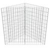 vidaXL Arriate de gaviones de acero galvanizado 75x75x50 cm