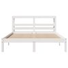 vidaXL Estructura de cama sin colch&oacute;n madera maciza de pino 160x200 cm
