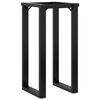 vidaXL Patas de mesa de comedor estructura O acero 40x40x73 cm