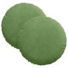 vidaXL Cojines para asiento 2 uds. Terciopelo Verde claro &Oslash;30 x 13 cm