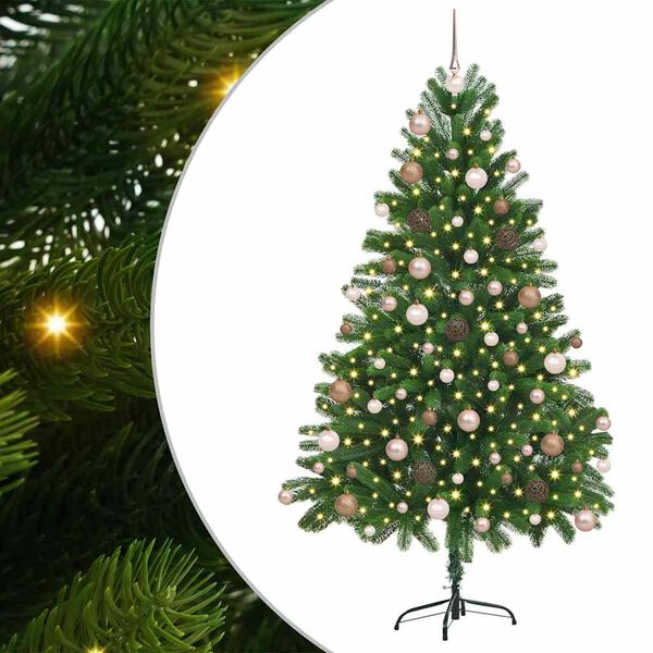 vidaXL &Aacute;rbol de Navidad con 300 LED con soporte Verde 180 cm PE